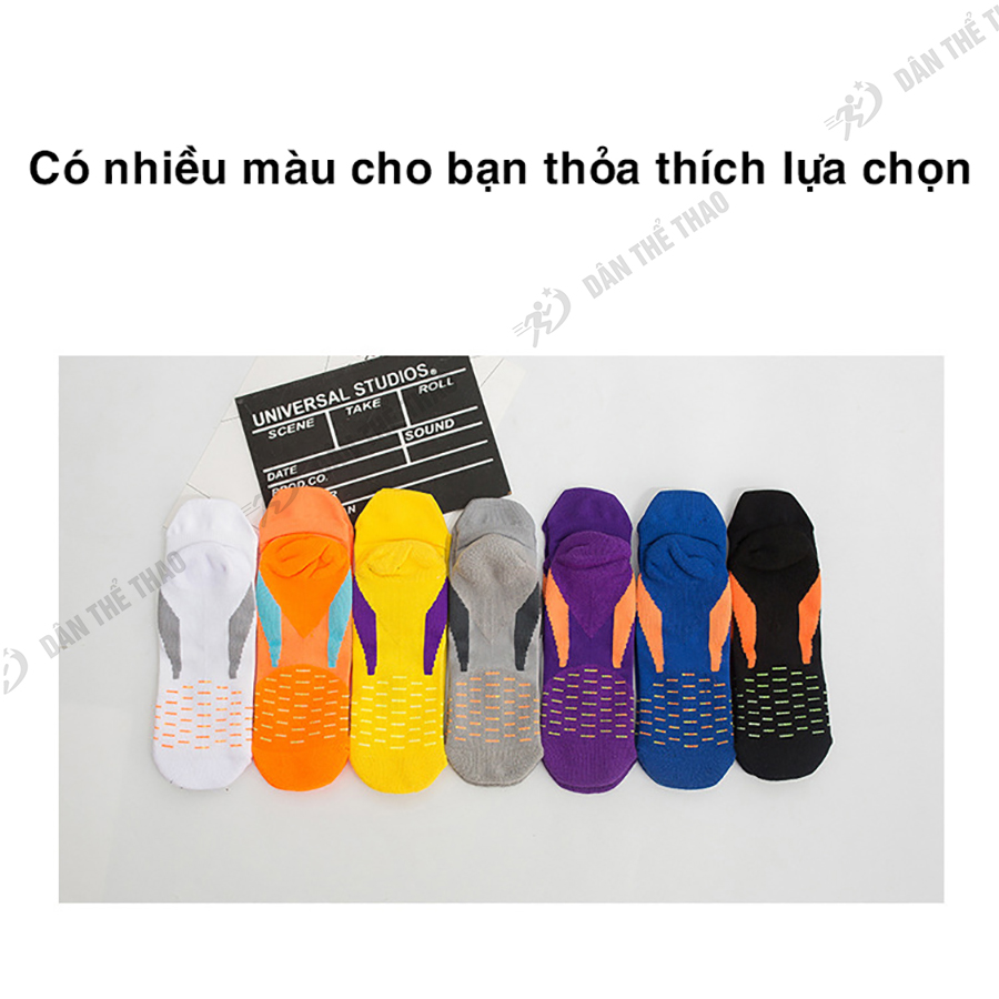 Tất thể thao cổ ngắn thoáng khí chắc bền - Vớ chạy bộ chuyên nghiệp mềm mại tránh phồng rộp