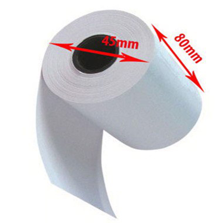 10 cuộn giấy in nhiệt, in bill, in hóa đơn TOPCASH K80mm phi 45mm dùng cho máy in nhiệt in hóa đơn, máy tính tiền. Hàng chính hãng