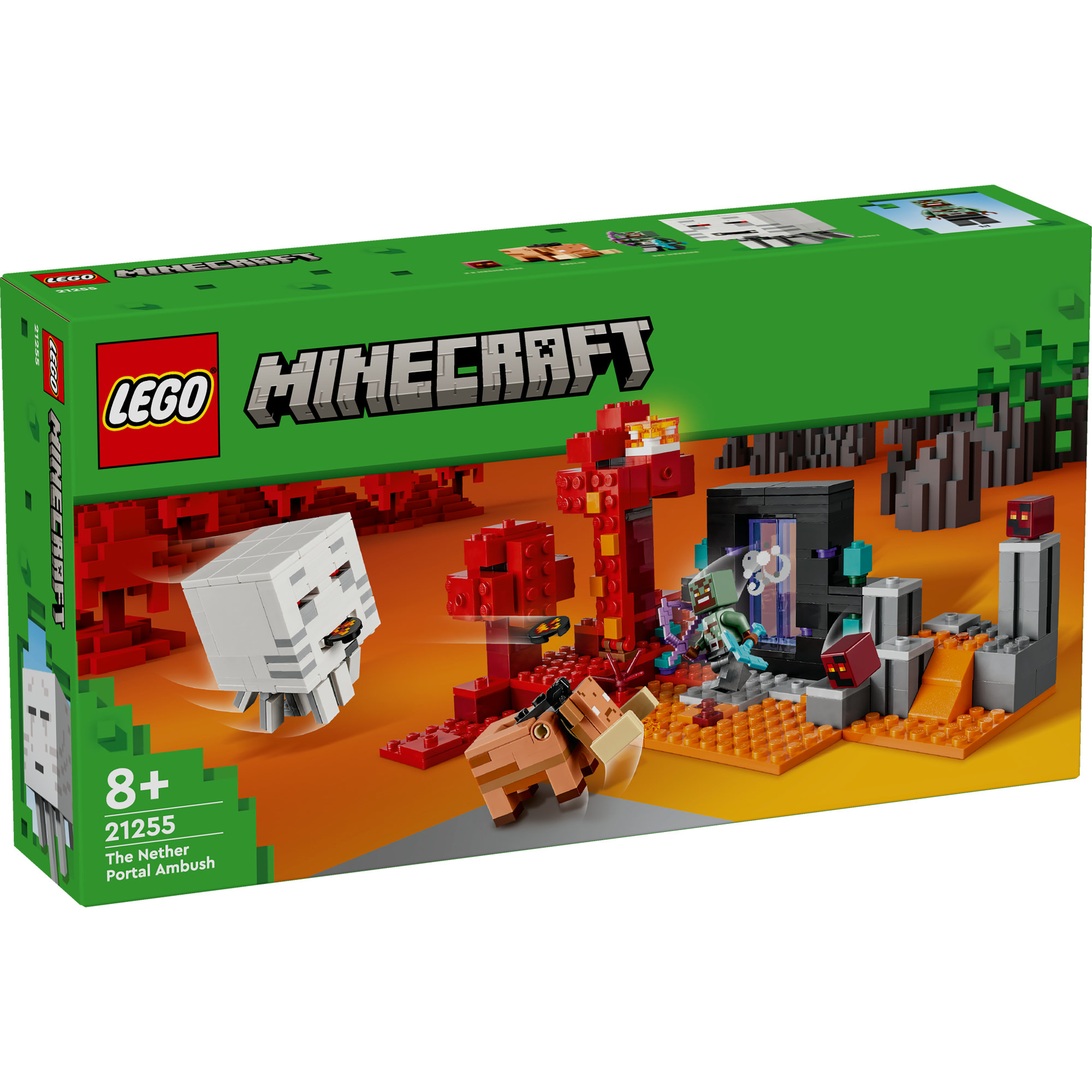 LEGO MINECRAFT 21255 Đồ chơi lắp ráp Cuộc phục kích cổng địa ngục Nether (352 chi tiết)