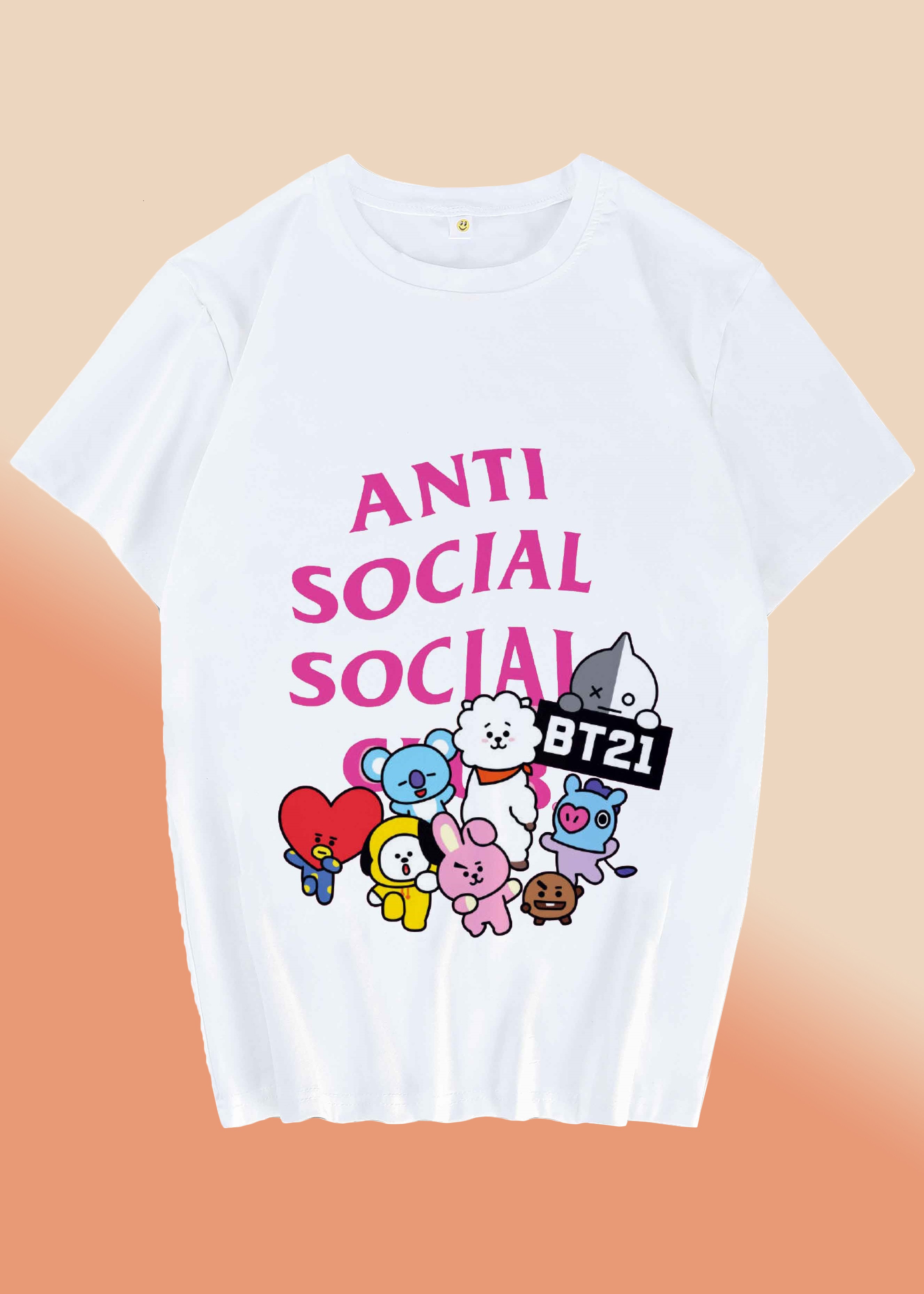Áo thun BT21 BTS Anti Social