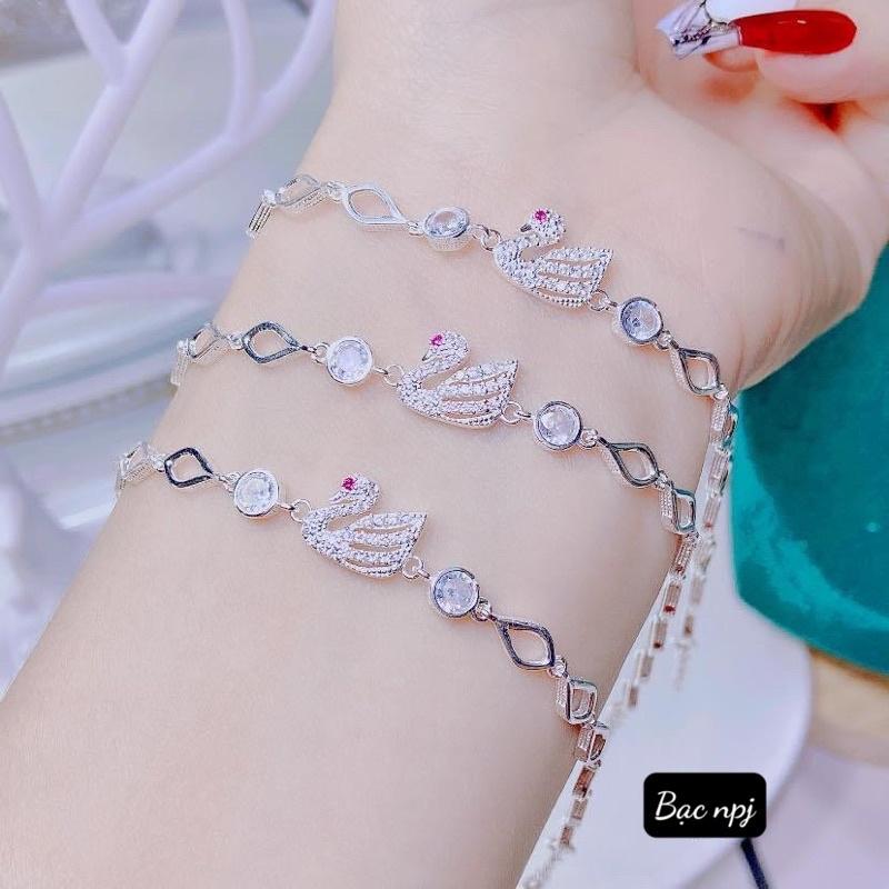 Mẫu lắc tay Npj ️ CAO CẤP ️ , Vòng Tay nữ Bạc Ta- Bạc Npj
