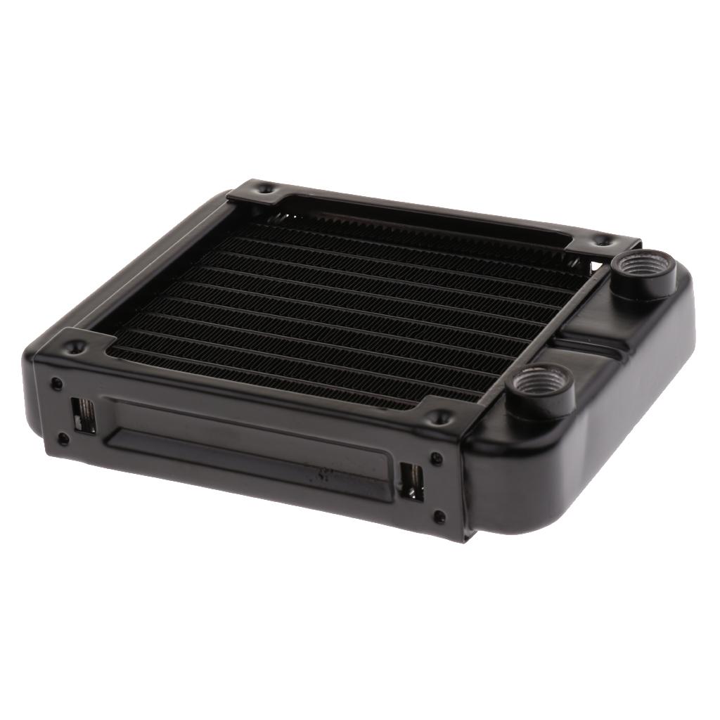 10Pipe Aluminum Radiator Water Cooler Cooling for CPU Heatsink Screw 120mm