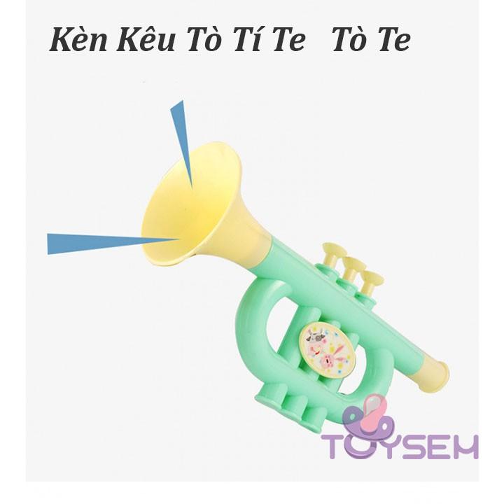 Đồ chơi trẻ em cầm tay trống kèn lục lạc 6 món cho bé phát triển trí não - Quà tặng sinh nhật cho bé