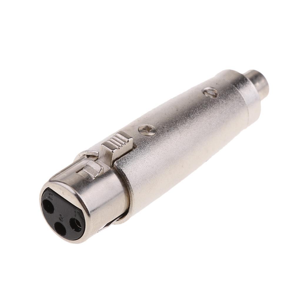 RCA Female to XLR Female Adapter Jack Plug Adapter Converter Plug