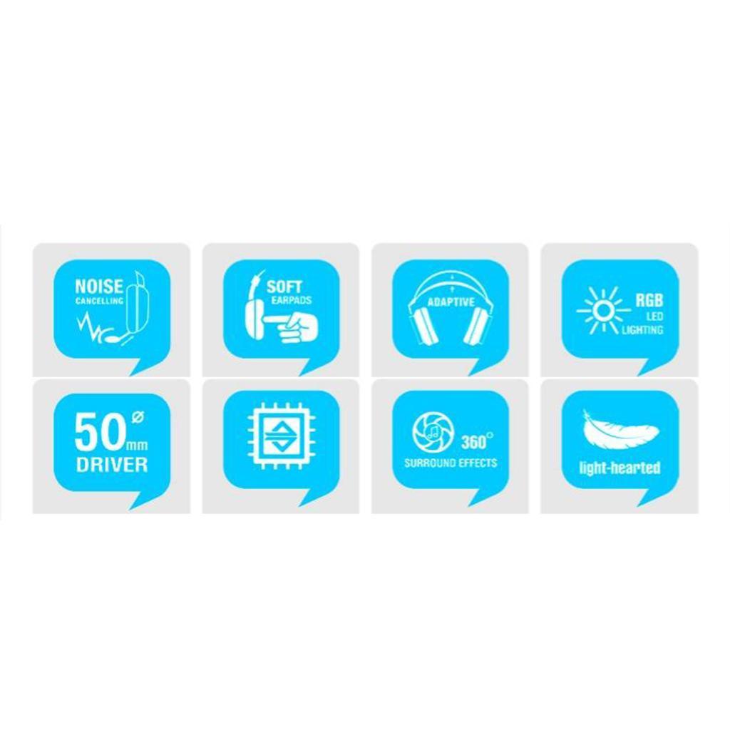 Stereo Wired Gaming Headsets Headphone with Mic Noise Cancelling for PC Computer