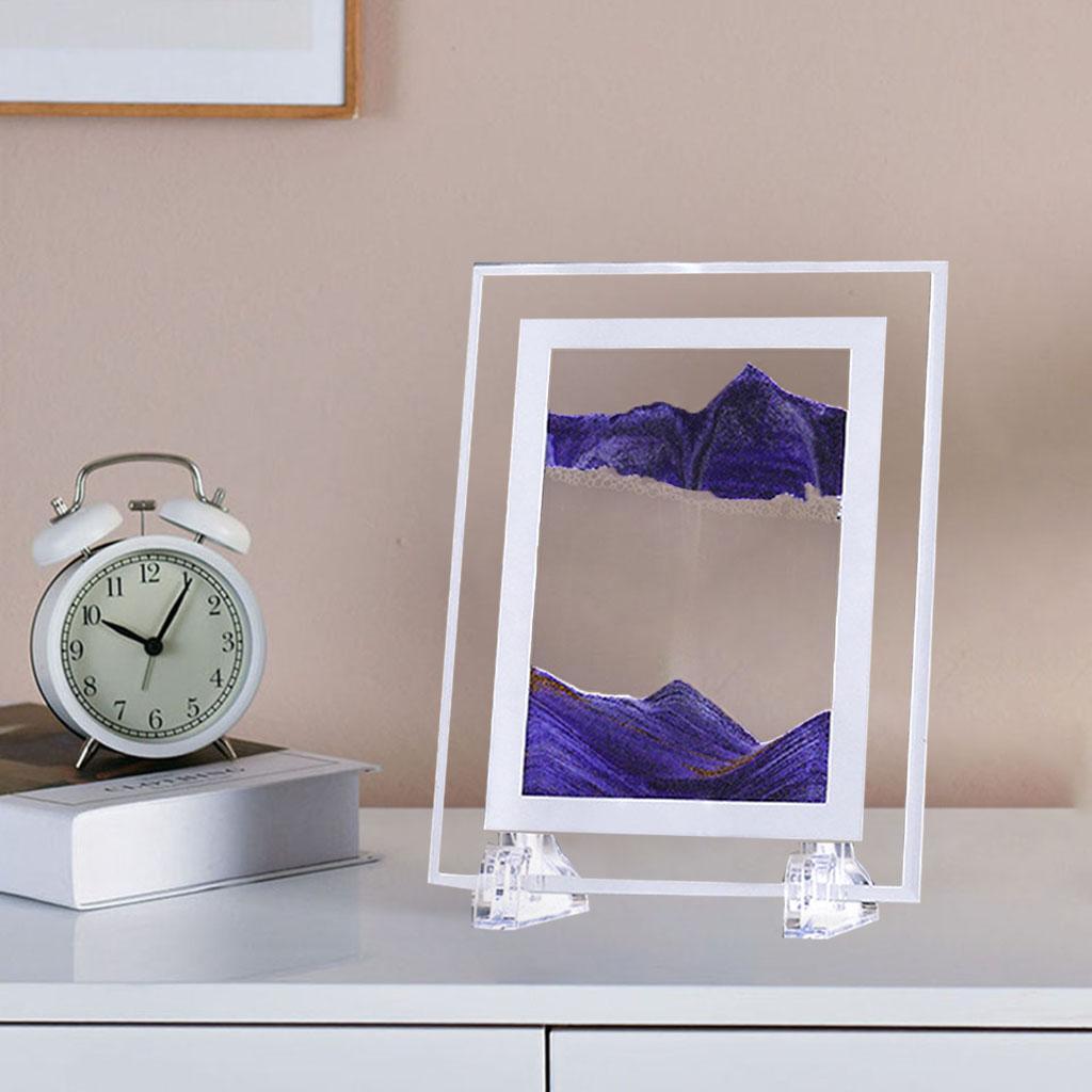 2 PCS Natural Dynamic Sand Picture Flowing Desktop Decor Kit Photo Sand Draw