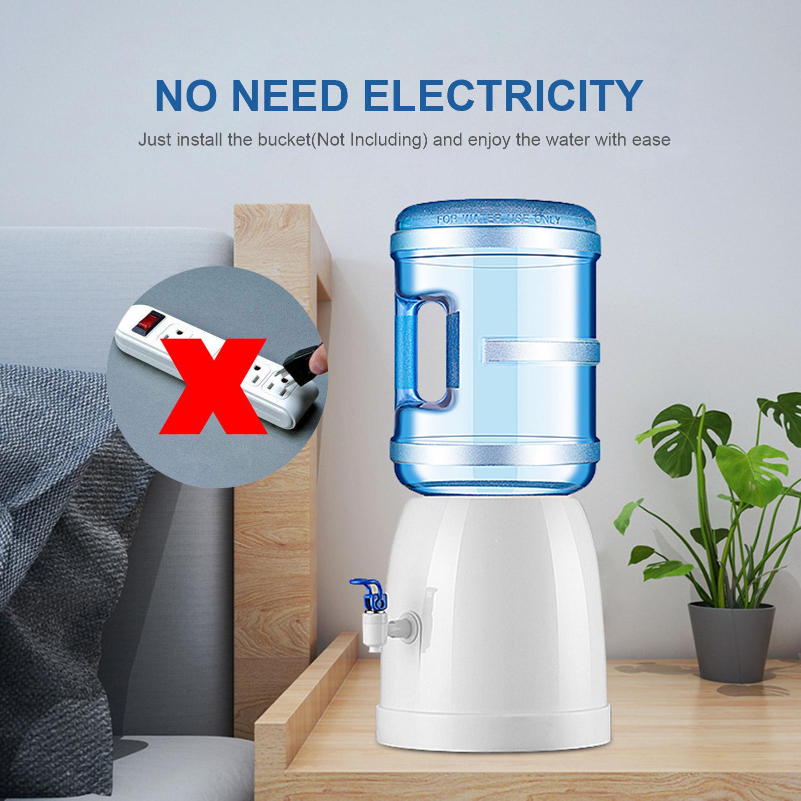 Máy lọc nước có vòi với thiết kế Vòi lật chống rò rỉ,Bộ phân phối có độ bền cao hỗ trợ trọng lượng của thùng nước 3-18L