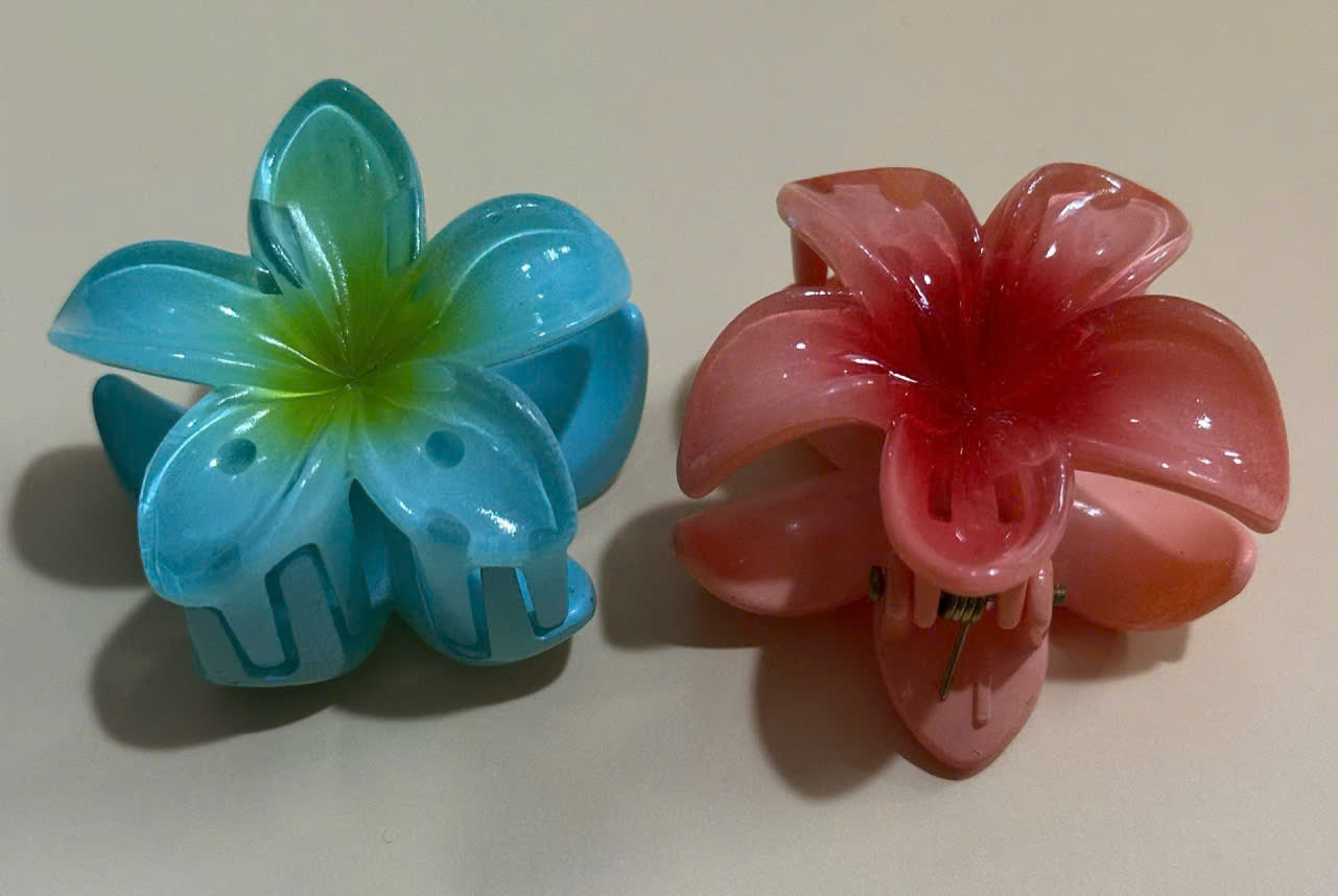 COMBO 2 Kẹp tóc hoa sứ mini 4cm
