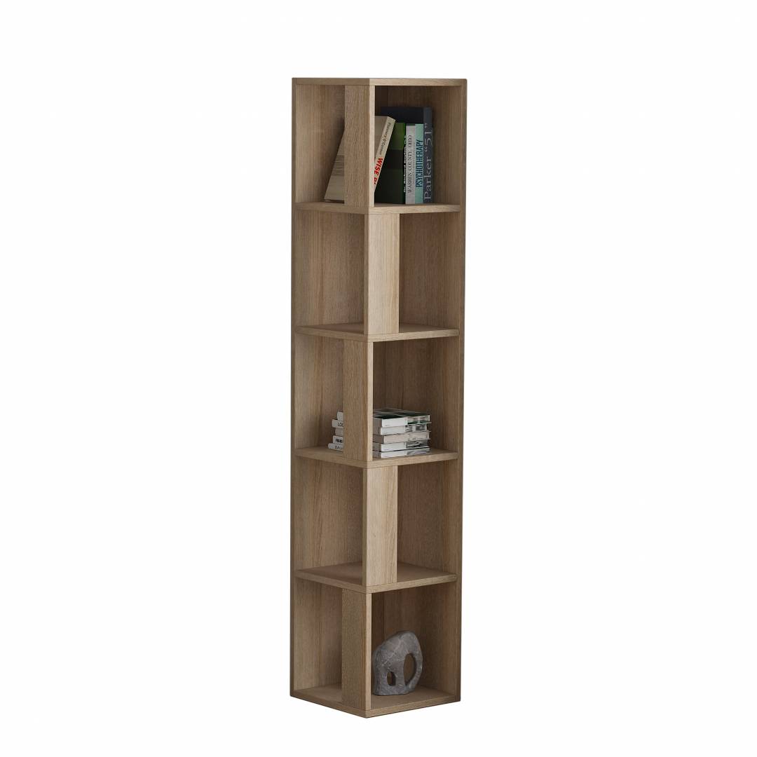 Kệ sách gỗ hiện đại SMLIFE Baltic  | Gỗ MDF dày 17mm chống ẩm | D31.7xR31.7xC160cm