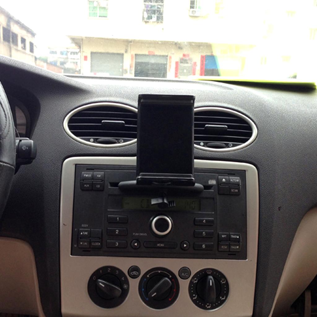 2PCS Universal CD Player Slot Car Auto Holder Cradle Mount for Mobile Phone