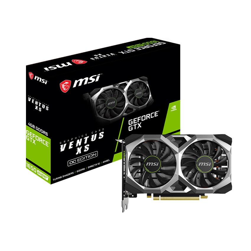 Card màn hình MSI GTX 1650 SUPER VENTUS XS OC 4GB - Hàng Chính Hãng