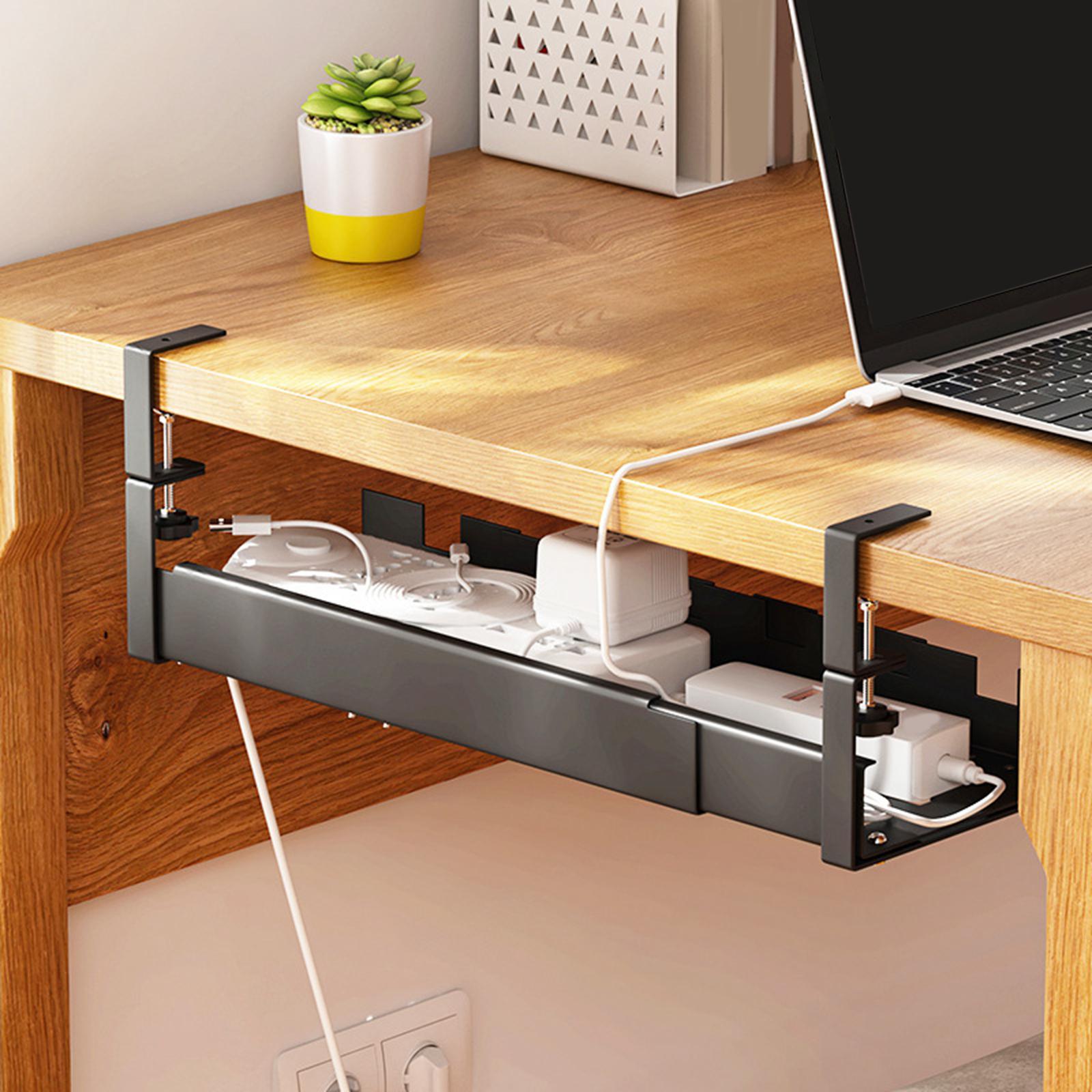 Under Desk Cable Organizer Cable Management Under Desk Tray for Bedrooms