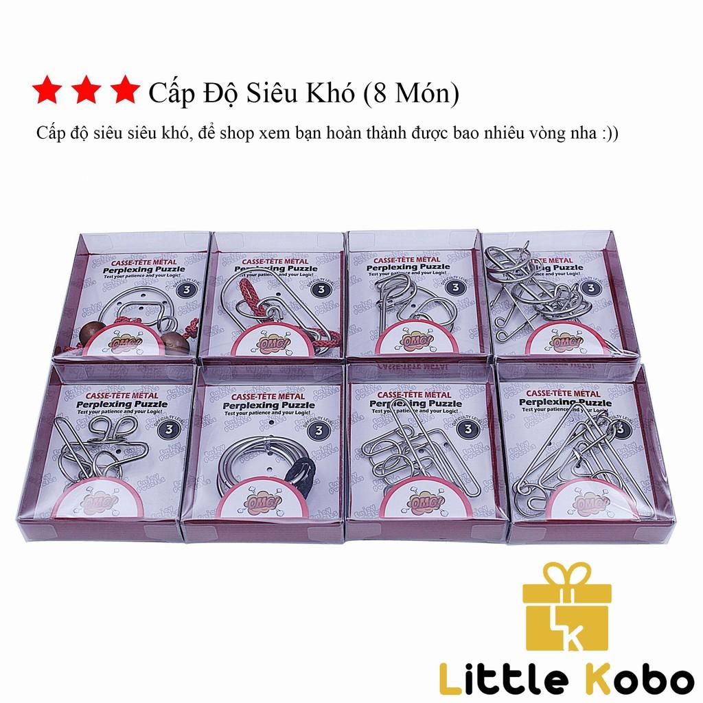 24 Món Đồ Chơi Tháo Vòng Sắt Metal Wire Puzzle