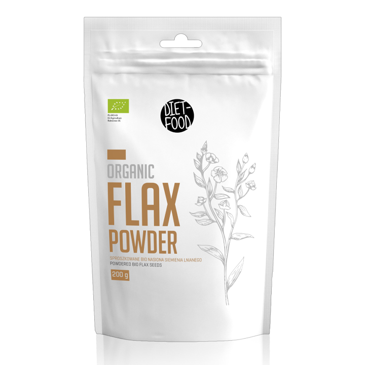 Bột hạt lanh hữu cơ Diet Food 200g Organic Flax Seed Powder