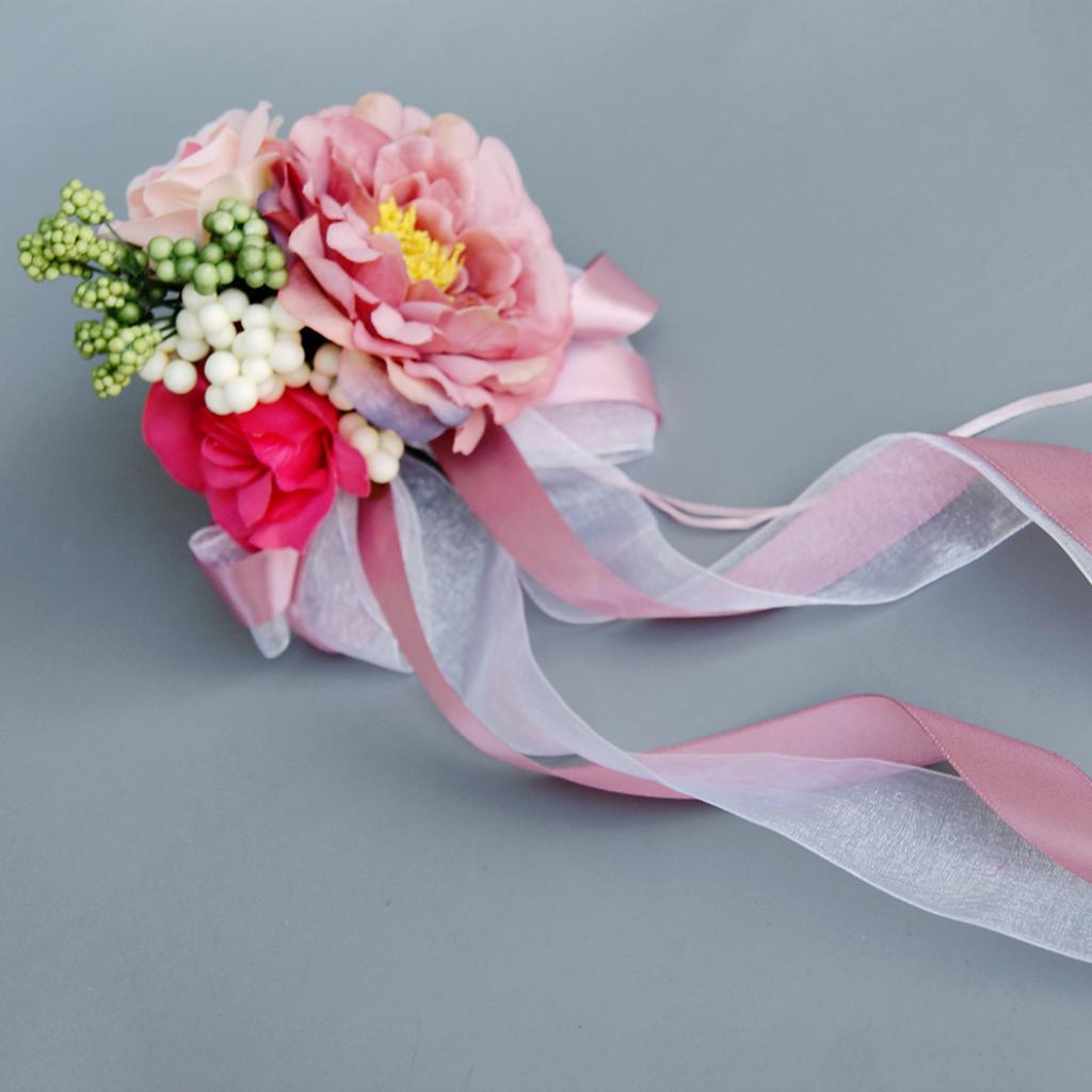 Wedding Car Artificial Silk Flower and Ribbon Party Decor Kit