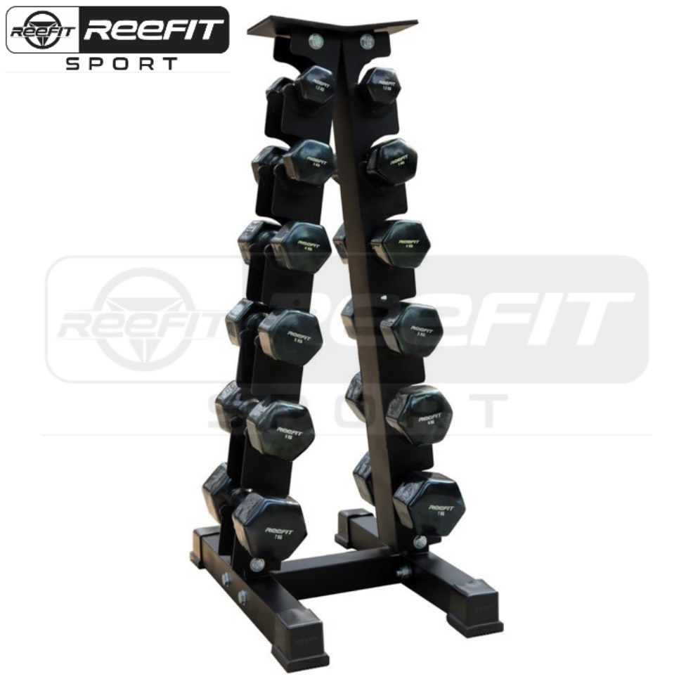 Kệ để tạ tập gym chữ A Reefit 5 tầng