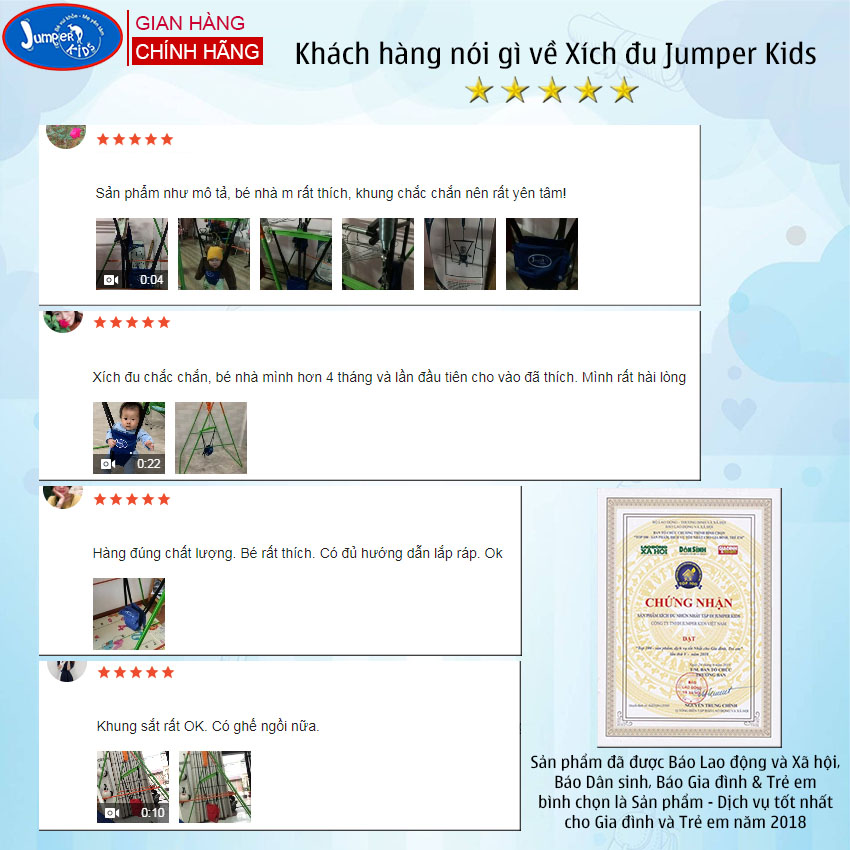 Bộ Ghế Xích Đu Và Đai Địu Dùng Với Xích Đu Nhún Nhảy Tập Đi Cho Bé JUMPER KIDS