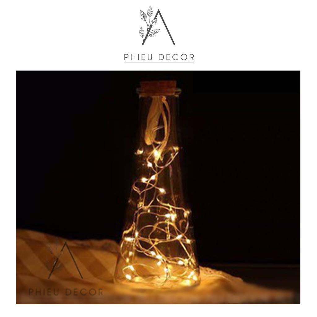 Đèn Fairy Light Kèm Lọ Thỷ Tinh Decor Phòng Ngủ Vintage