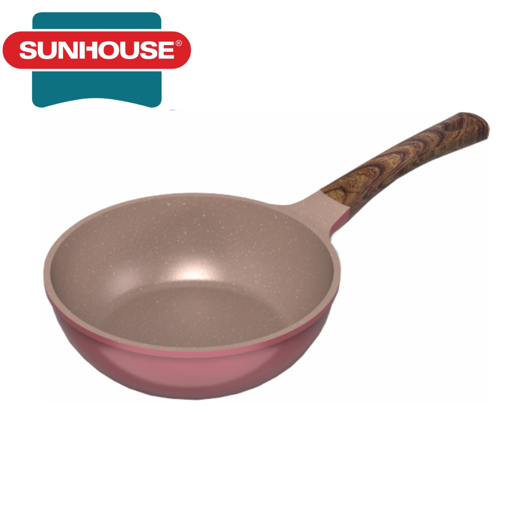 Chảo sâu siêu bền đá Dura Pro SUNHOUSE 20-24CM