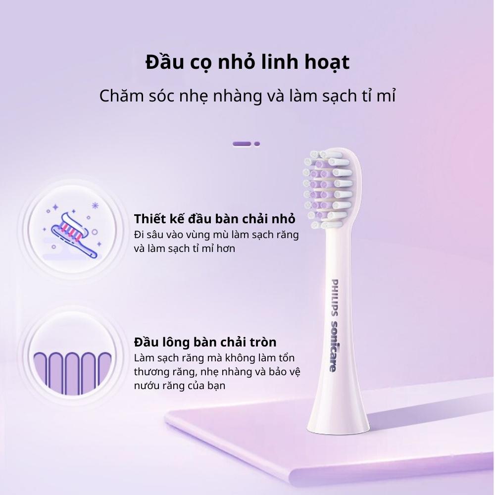 Bàn chải đánh răng điện Philips HX2411 với 3 chế độ làm sạch - Hàng nhập khẩu