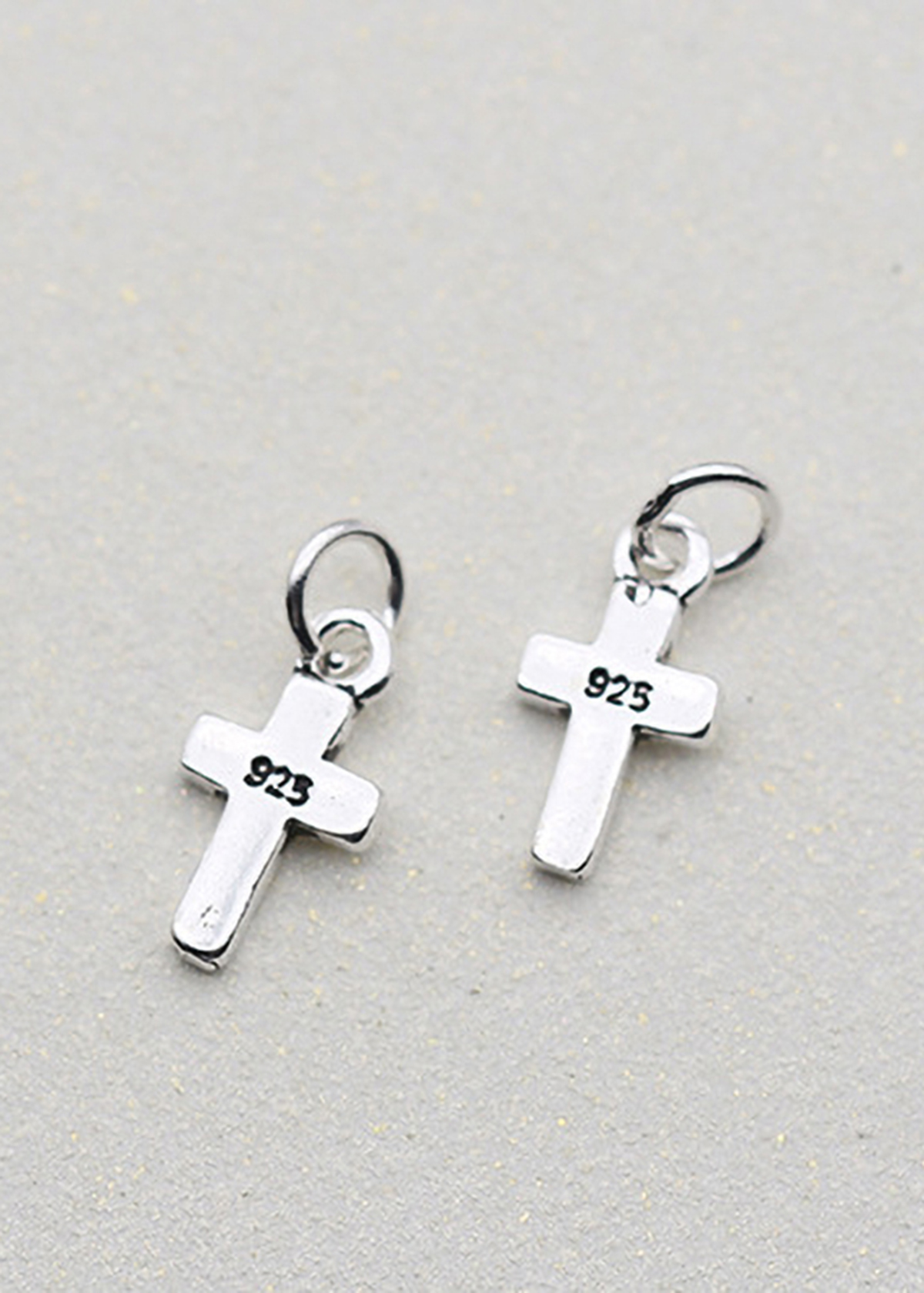 Combo 6 cái charm bạc thánh giá treo - Ngọc Quý Gemstones