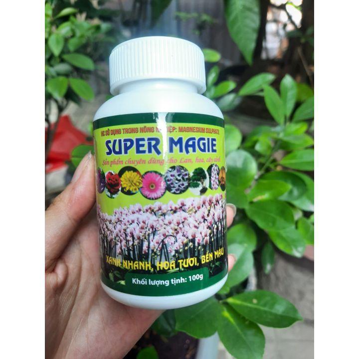 Phân bón Super Magie giúp cây hấp thụ dinh dưỡng,xanh nhanh,hoa tươi,bền màu