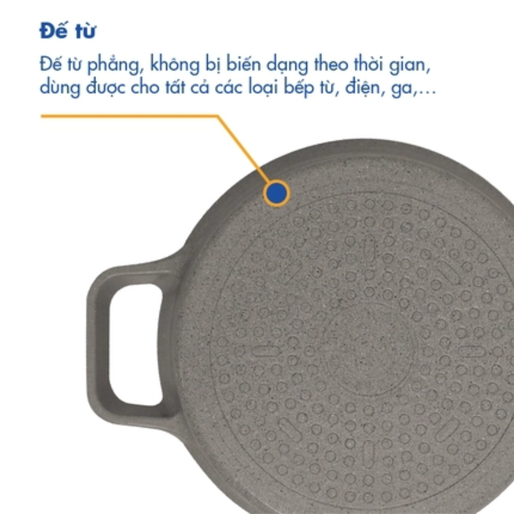 Nồi nấu Levante đáy từ Korea King KP-20LI / KP-24LI / KP-28LI - Hàng chính hãng