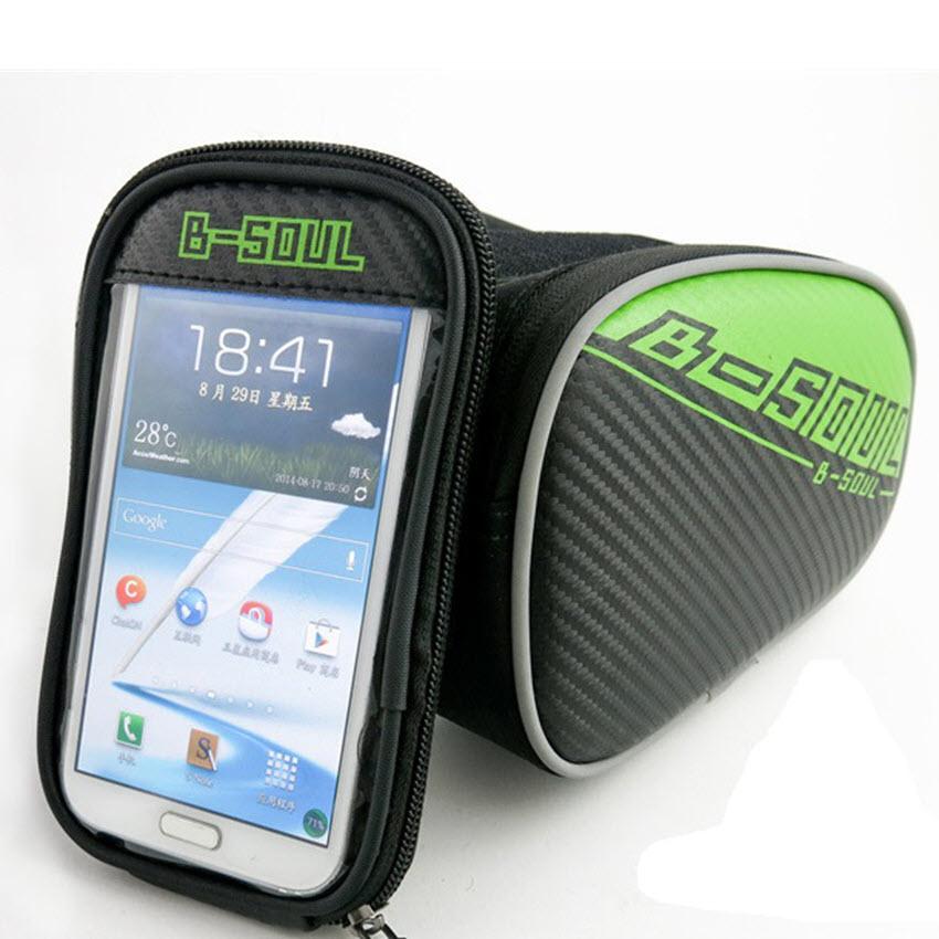 Túi treo sườn xe đạp - túi treo xe đạp cảm ứng vừa điện thoại 6.6 inch chống thấm nước tiện dụng