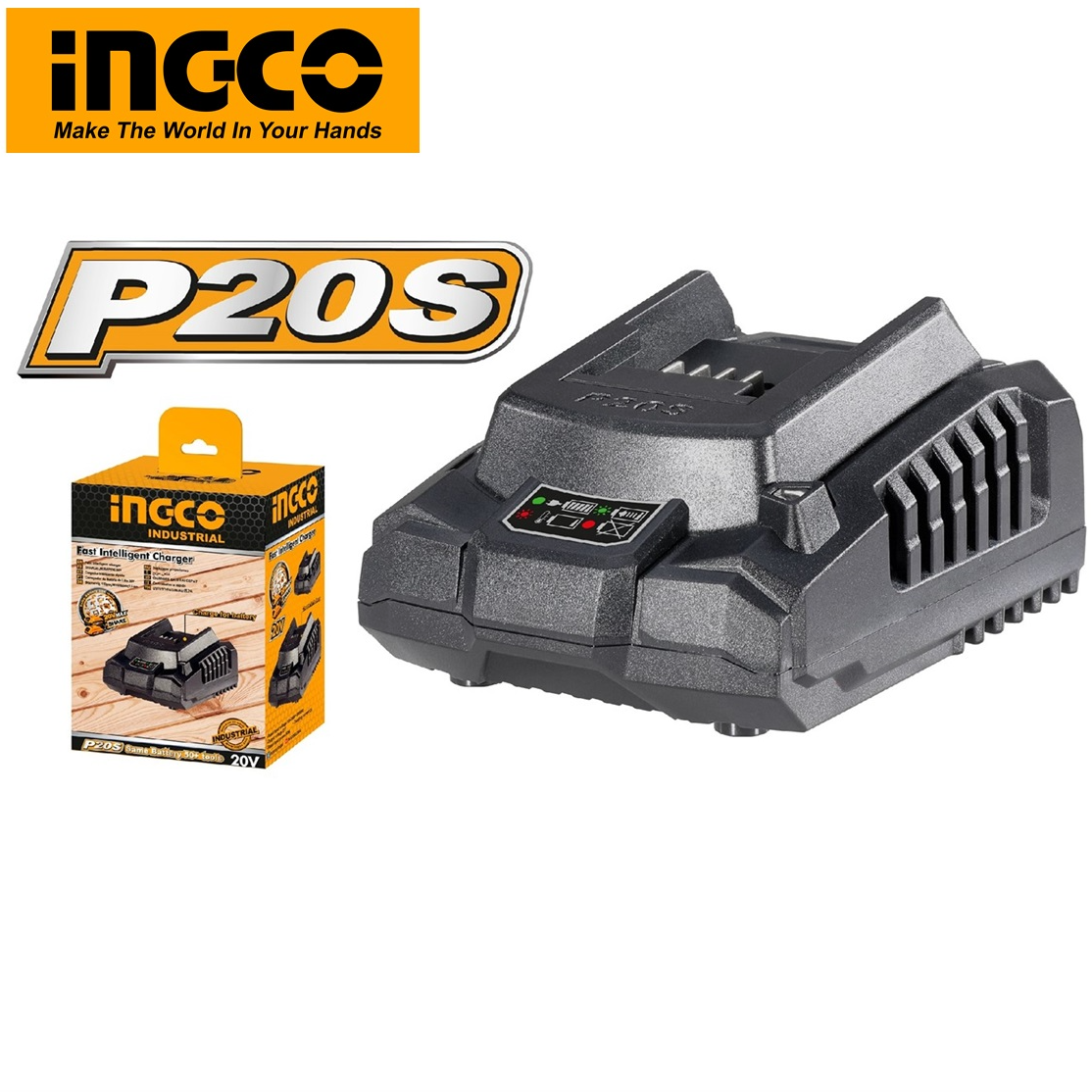 Đế sạc pin 20V INGCO FCLI2001