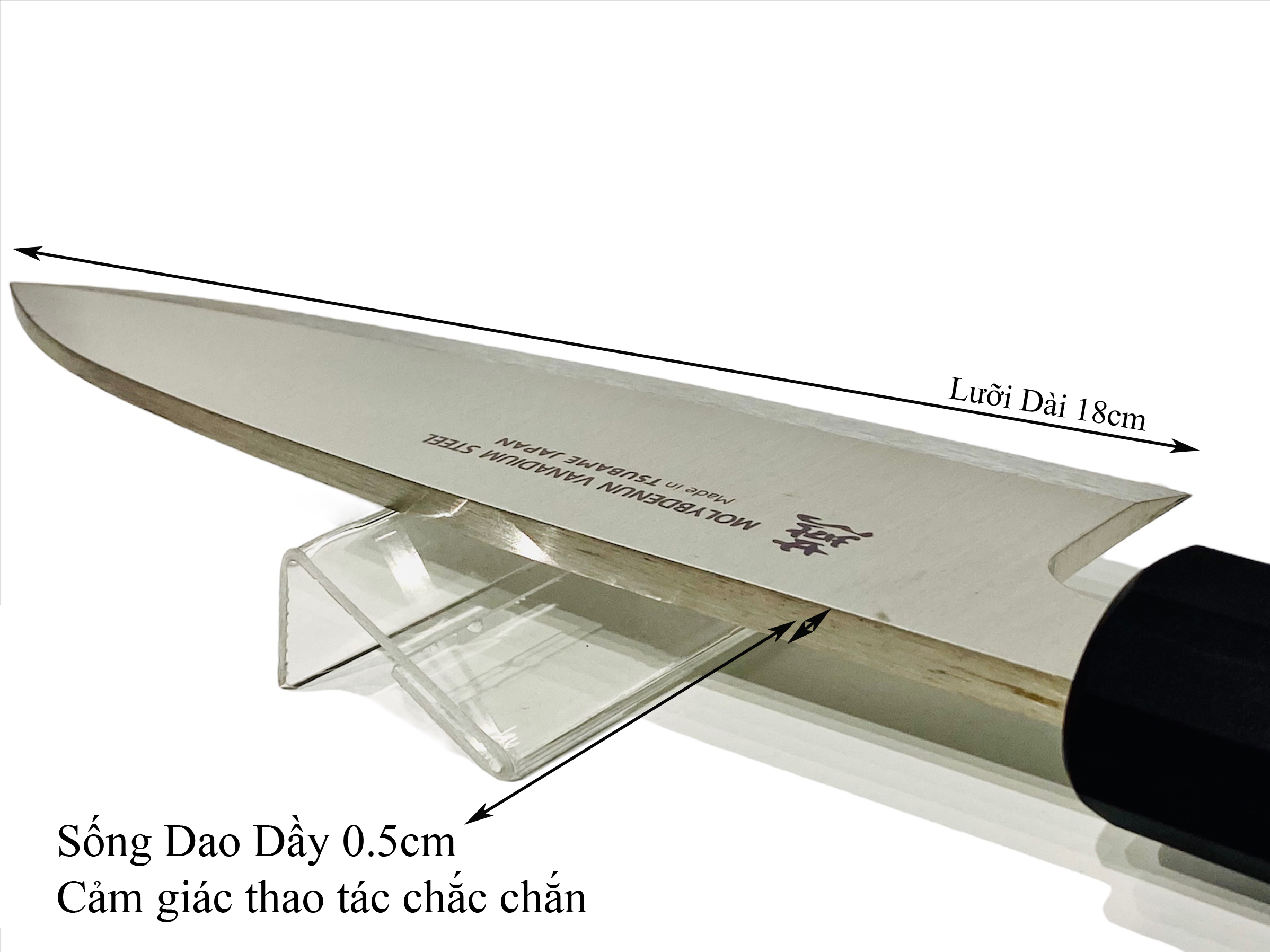 Dao Bếp Nhật Cao Cấp KATAOKA W-1130 Deba 180mm - Lưỡi Thép Molybdenum-Vanadium, Chuyên Filet Cá - TsubameSanjo Japan Shop