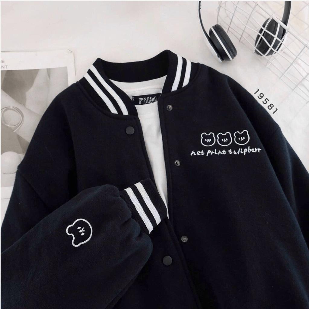 ÁO BOMBER SWEATER GẤU TEDDY