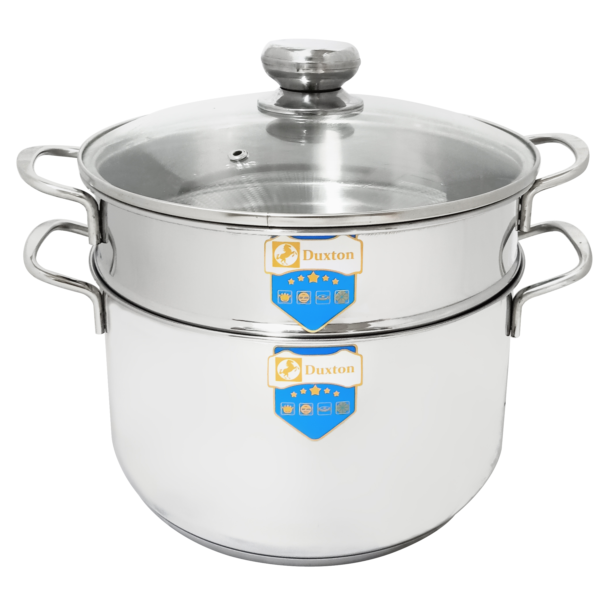 Bộ nồi xửng inox 3 đáy Duxton DG-NX24-3DK 24cm