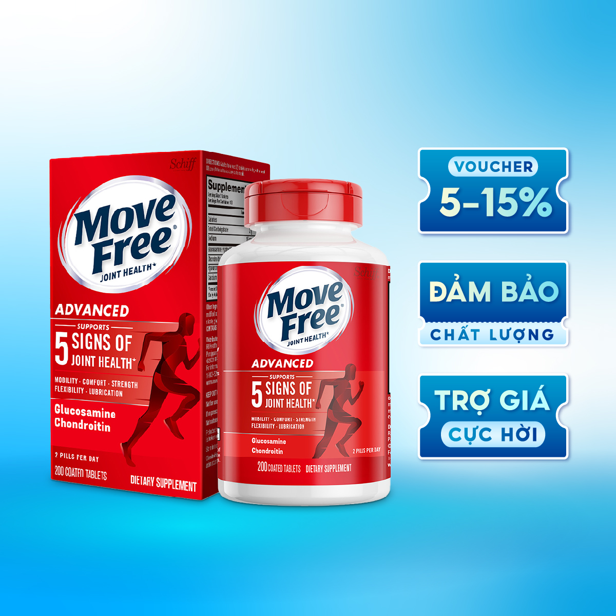 Viên Uống Bổ Khớp Move Free Joint Health Advance (200v) 