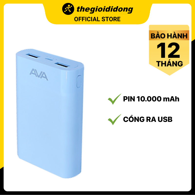 Pin sạc dự phòng 7.500 mAh AVA LJ JP195 - Hàng chính hãng