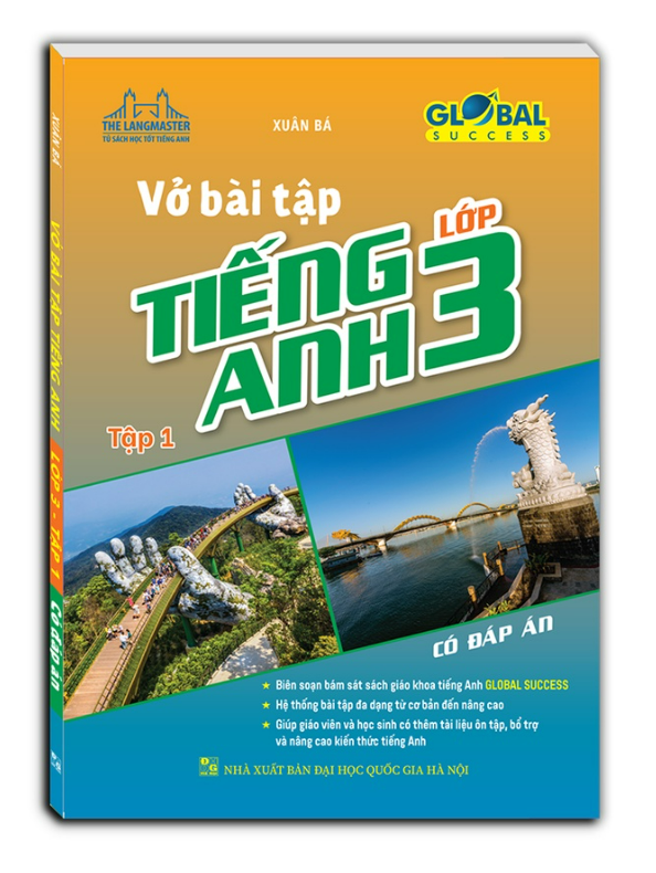 Sách - Combo GLOBAL SUCCESS - Vở bài tập tiếng anh lớp 3 tập 1 + 2