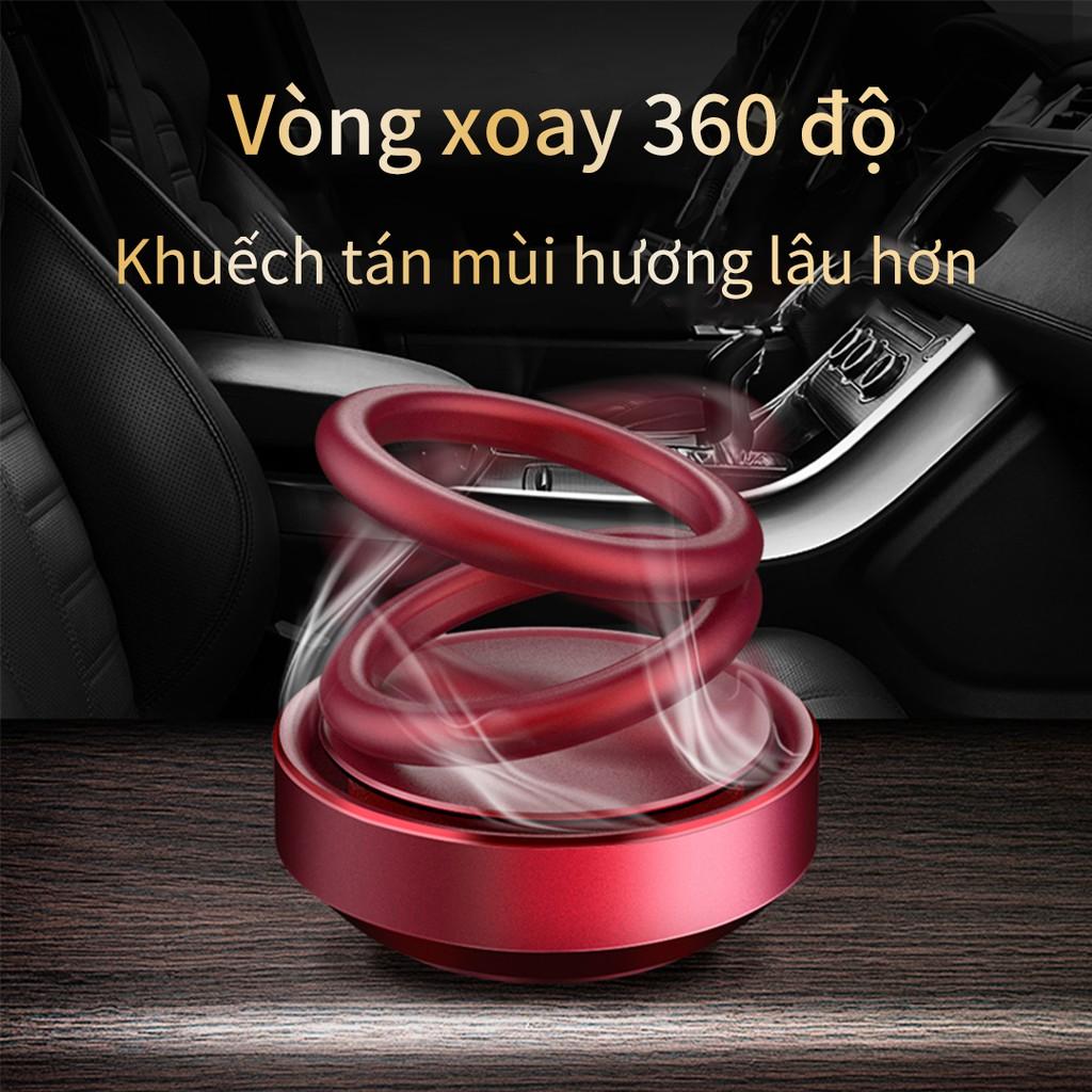 ️ FREESHIP ️ Nước hoa khử mùi ô tô với miếng hương liệu cao cấp, thiết kế vòng xoay khếch tán mùi hương tự động