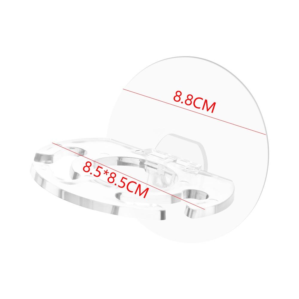Giá Đỡ Bàn Chải Đánh Răng / Kem Đánh Răng Bằng Nhựa Gắn Tường Không Đường Viền Nhiều Màu