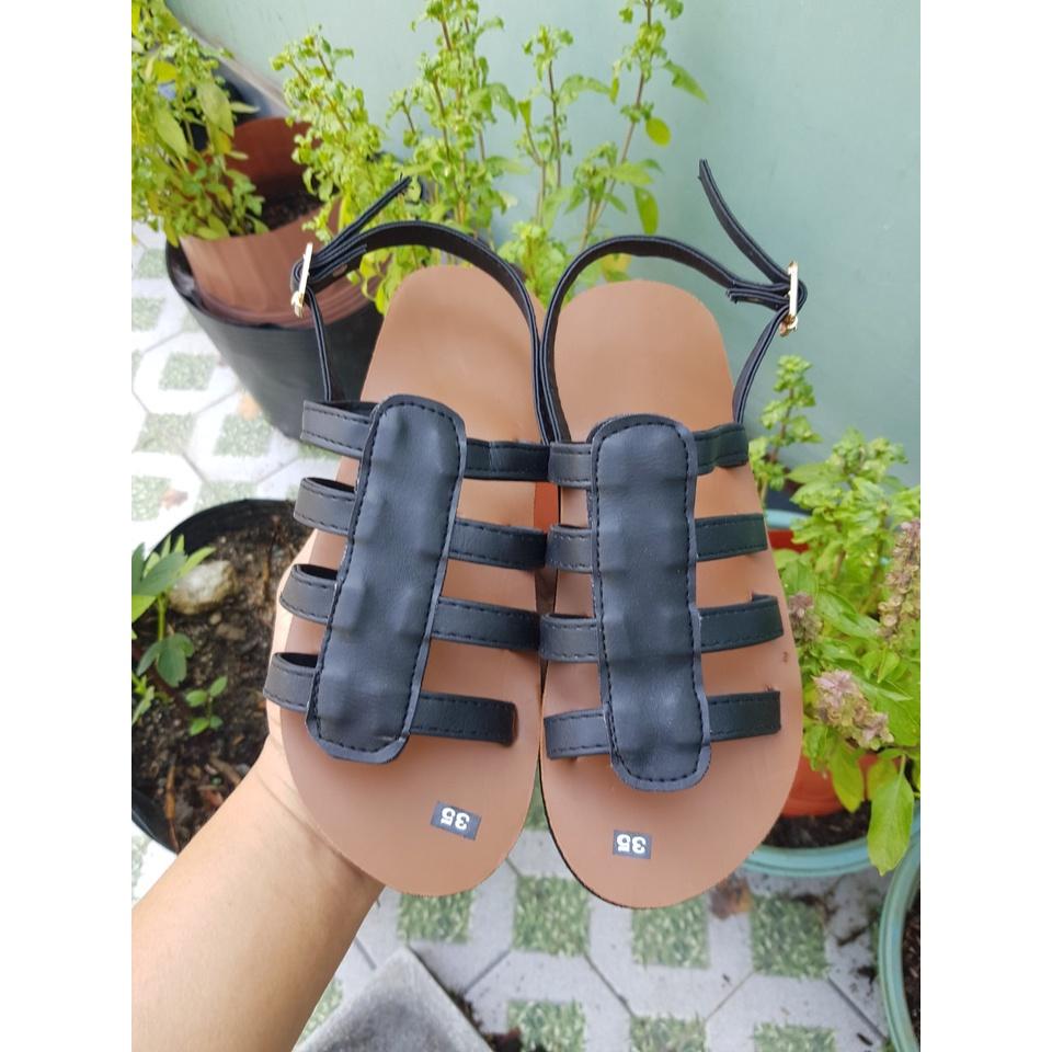 sandal đồng nai xăng đan nữ ( đế bò quai đen ) size từ 35 nữ đến 42 nữ