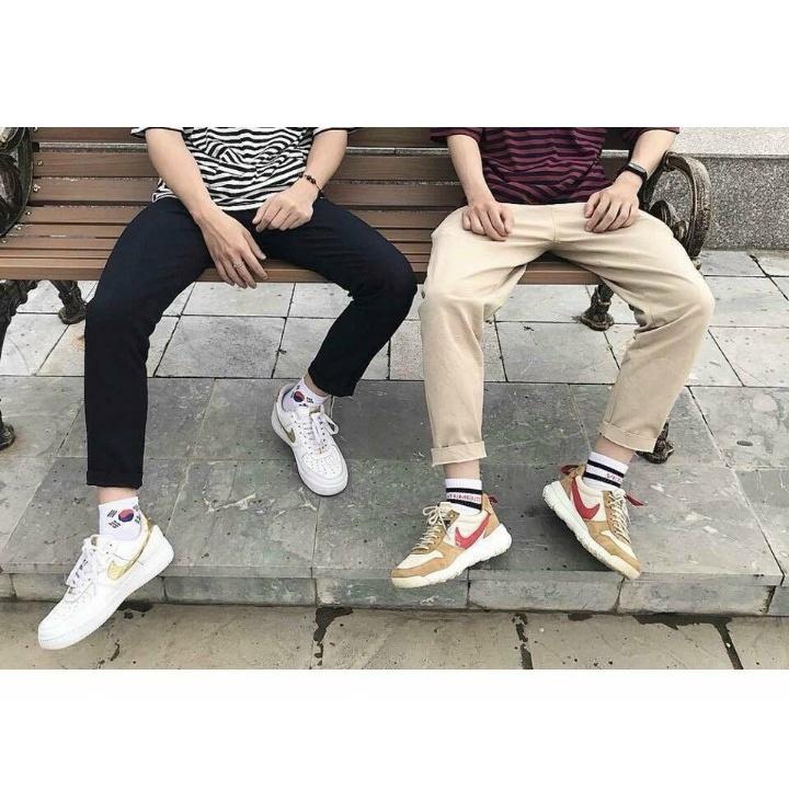 Quần Jogger Baggy Túi Hộp Trơn Dáng Suông Dài ống côn  - Chất Vải Kaki Kiểu Thể Thao UNISEX Hai Màu Đen,kem 05x