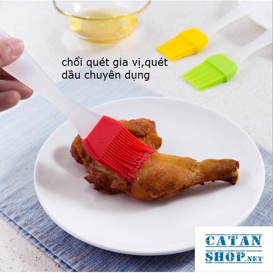 Cọ silicon quét dầu,chổi quét gia vị,quét mật ong chất lượng cao -GD376-Coquetdau