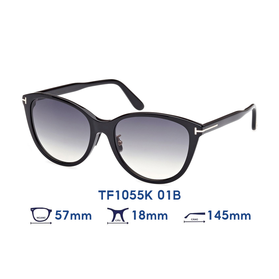 KÍNH MÁT UNISEX TOMFORD TF1055K 01B