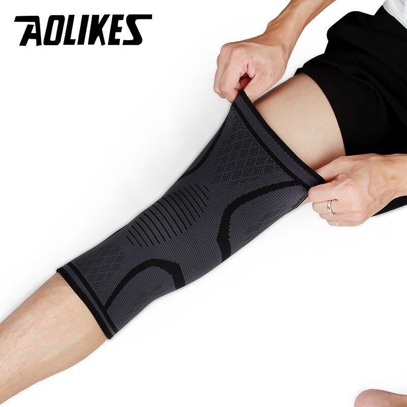 Bó gối thể thao đàn hồi bảo vệ khớp gối AOLIKES A-7718 Running Anti-skid Kneepad