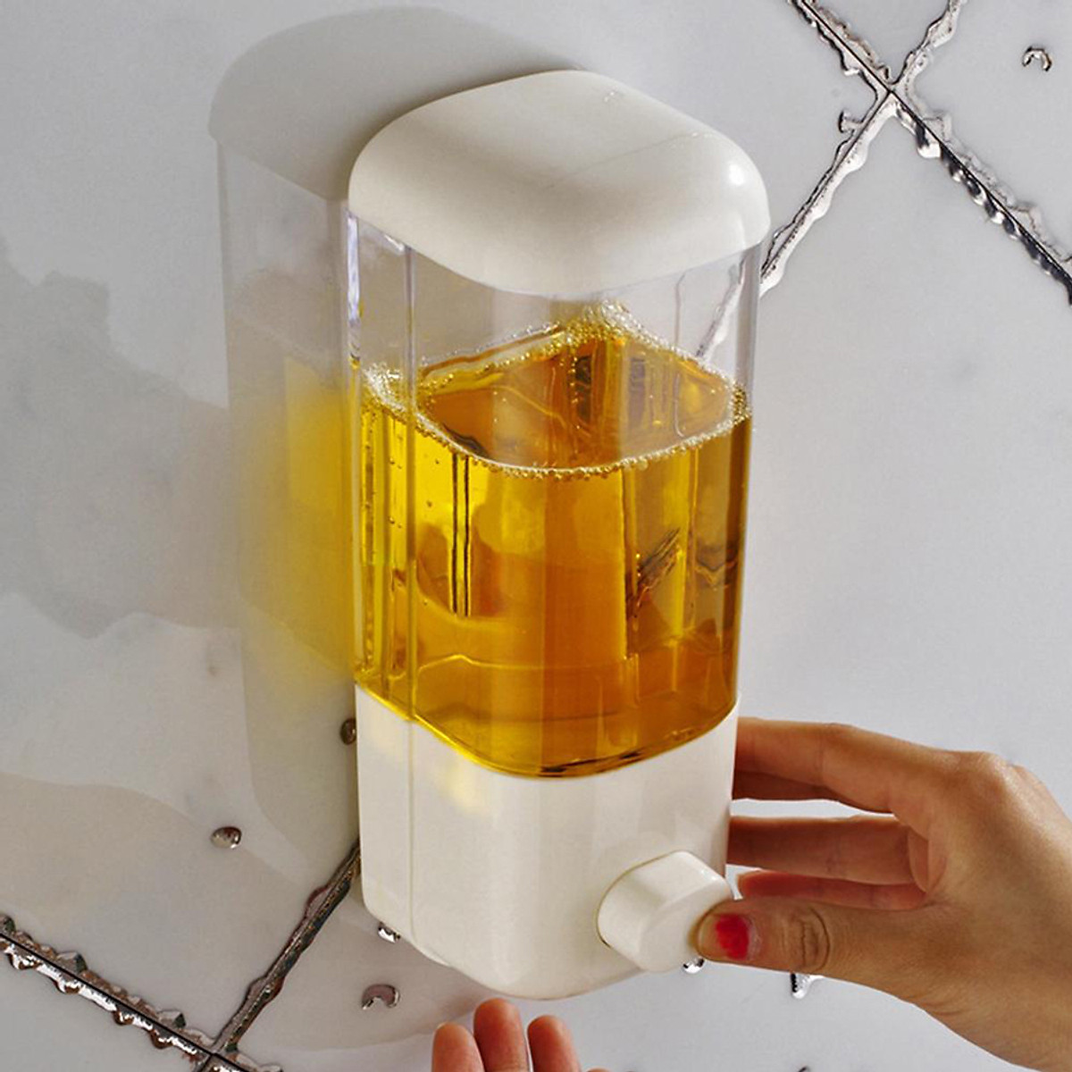 Hộp đựng xà phòng và dung dịch rửa tay một ngăn