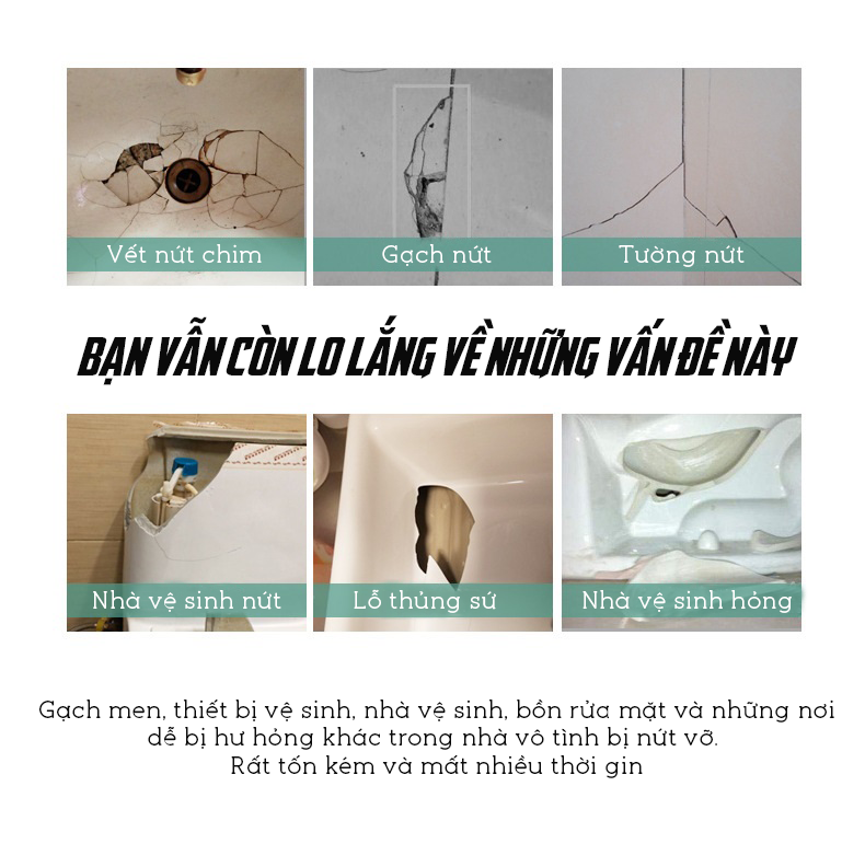 Bộ Đôi Keo Sửa Chữa Dán Gạch Men, Gốm Sứ Cao Cấp LKB - Hàng Nhập Khẩu