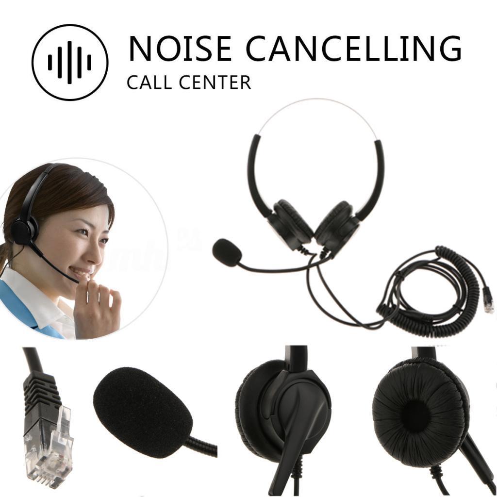 Headset Microphone Noise Cancelling Business Headset for Call Center
