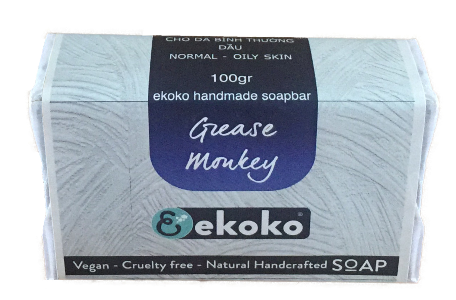 Xà phòng handmade cao cấp than hoạt tính làm sạch nhanh, lâu hao cho da dầu, da mụn - Charcoal handmade Soap Grease Monkey 100g