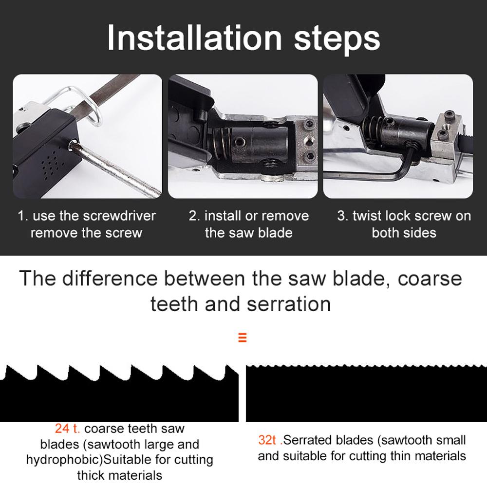 Automobile Sheet Metal Pneumatic Saw Strong Power Reciprocating Saw Cutting Tool Hacksaw Cutting Tool Car Repairing and Maintenance Accessory