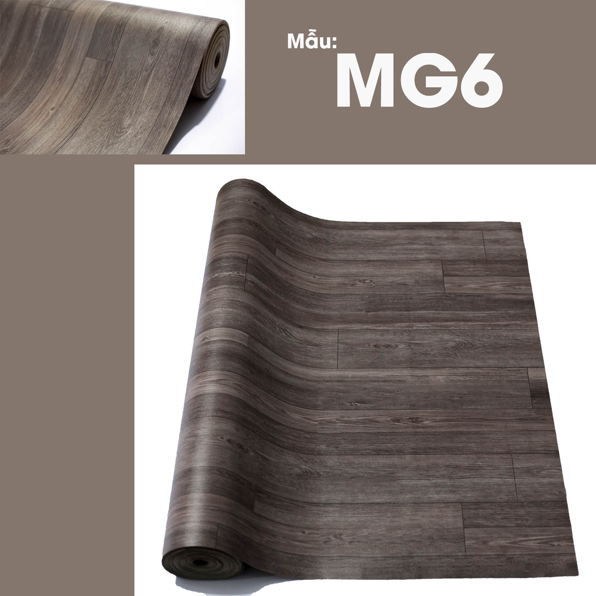 Thảm Simili Trải Sàn Nhà - Thảm Trải Phòng Lót Nền Giả Vân Gỗ PVC Nhám - Khổ 1m