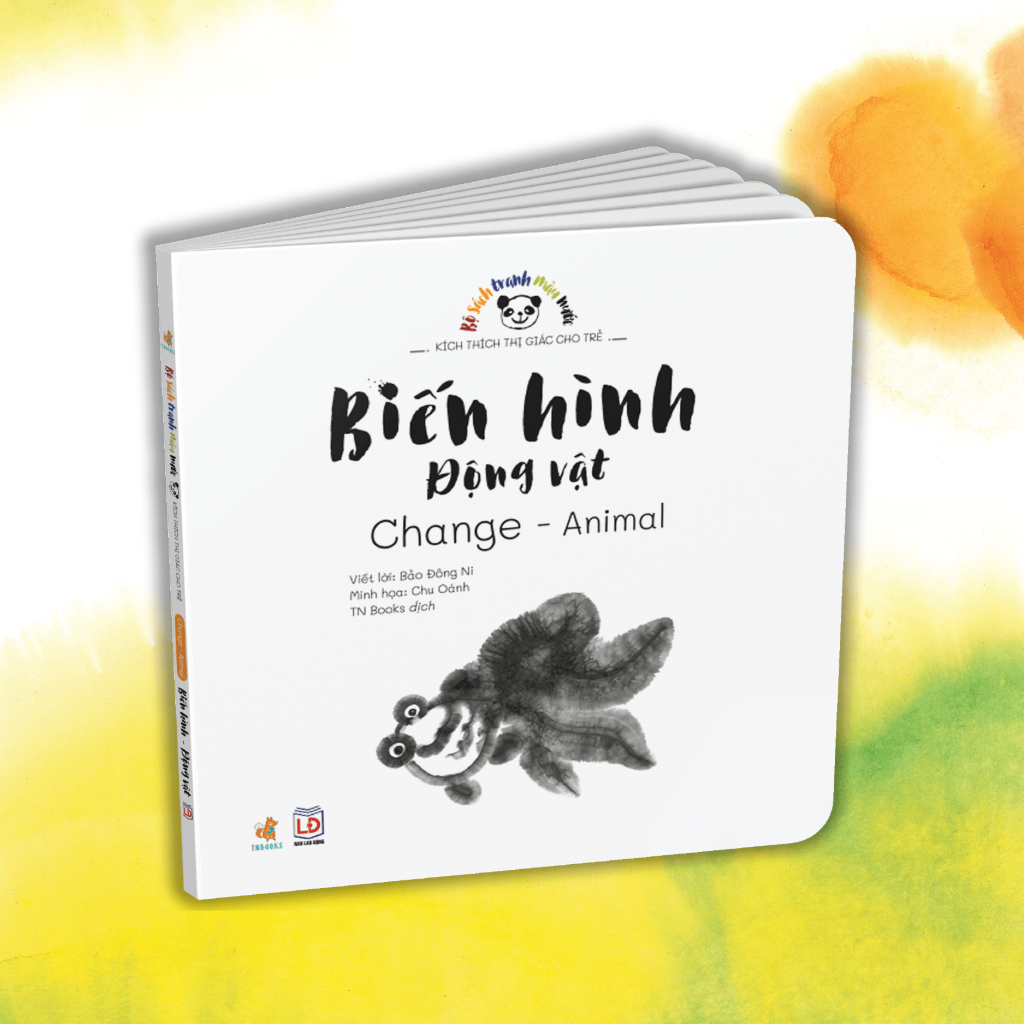 Bộ 4 Cuốn Sách Tranh Màu Nước Kích Thích Thị Giác Cho Trẻ