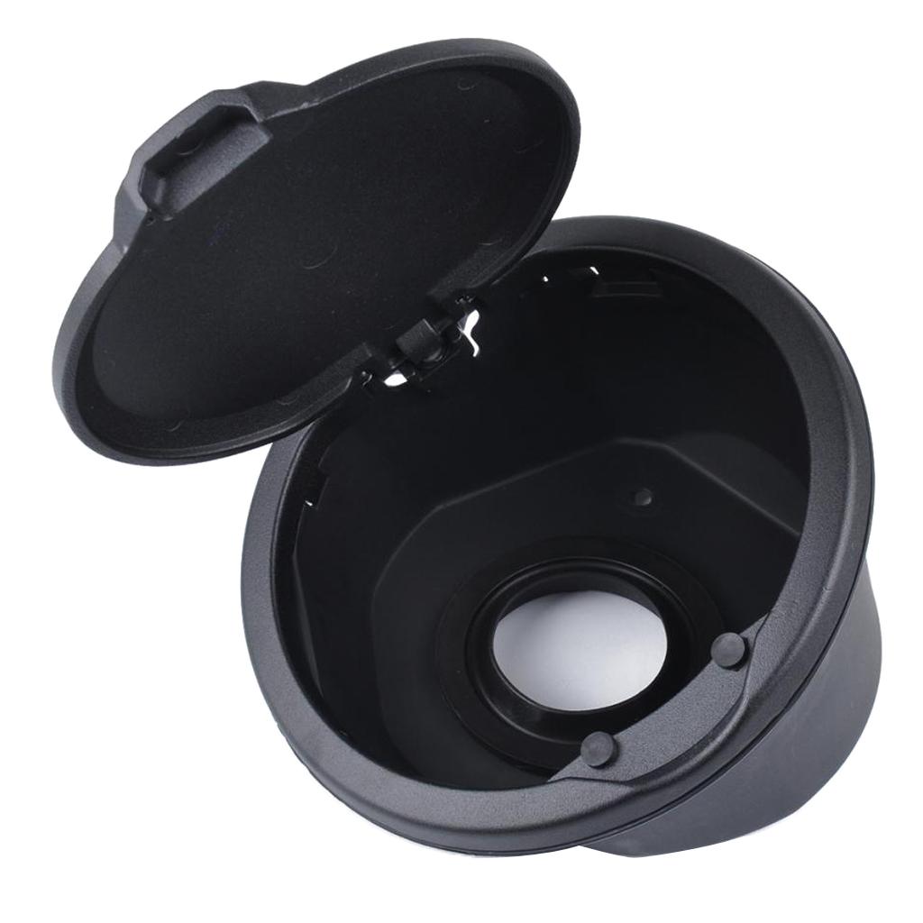 Black Metal + ABS Fuel Door Gas Cap Lid Cover For Jeep Wrangler JL 2018-2019
